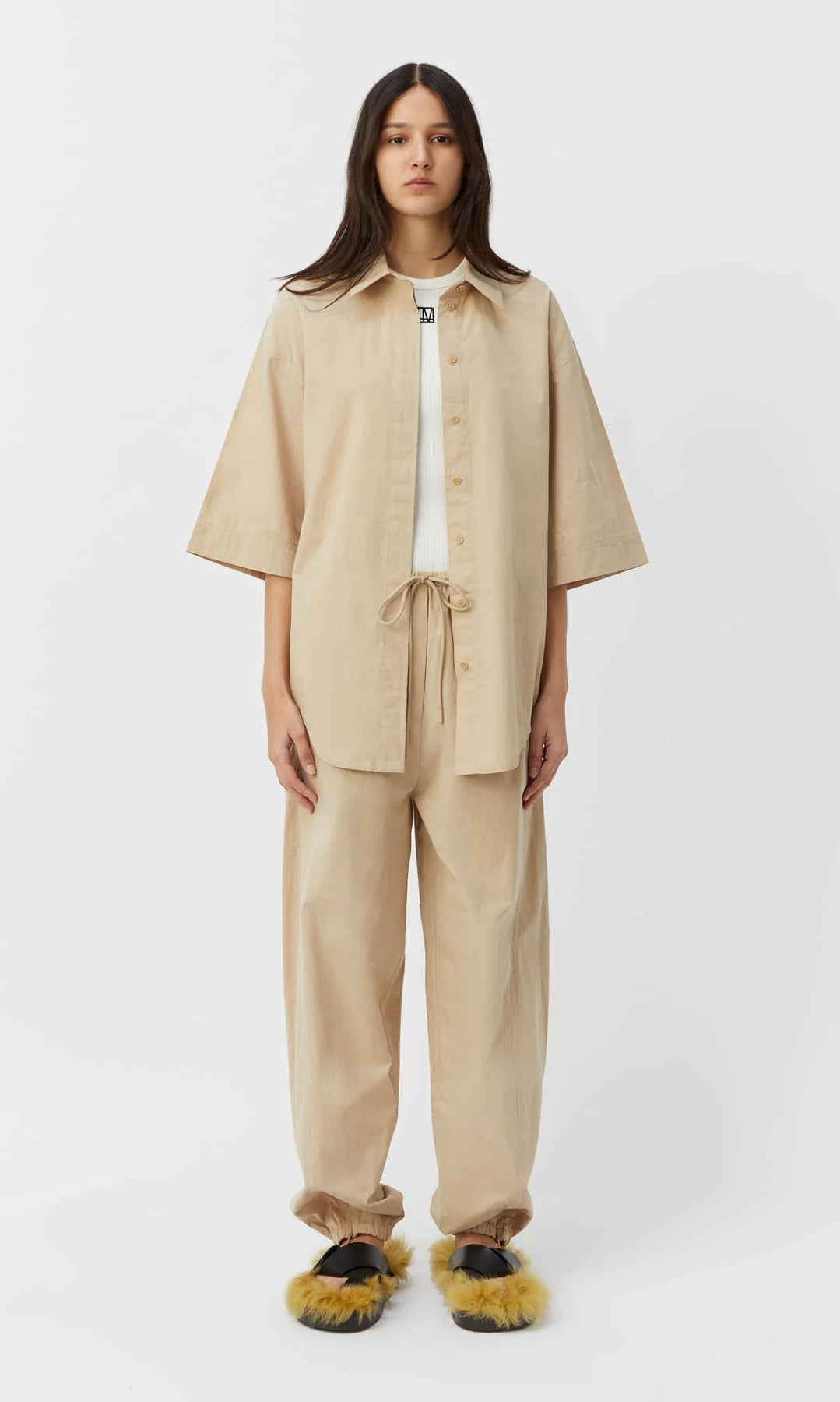 Camilla and Marc Marion Shirt In Stone