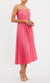 Rebecca Vallance Rosa Halter Midi Dress In Pink