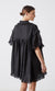Joslin Emily Linen Ramie Smock Shirt Dress In Black