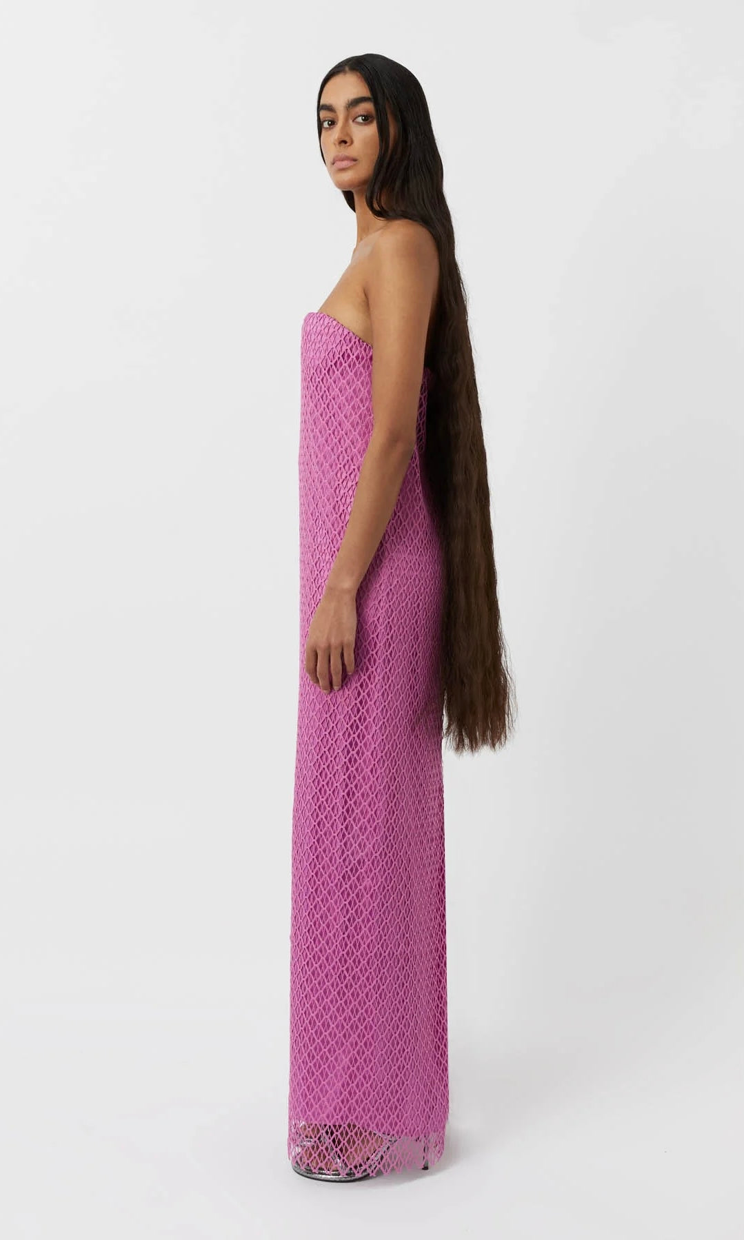 Camilla and Marc Sinclar Lace Dress In Magenta