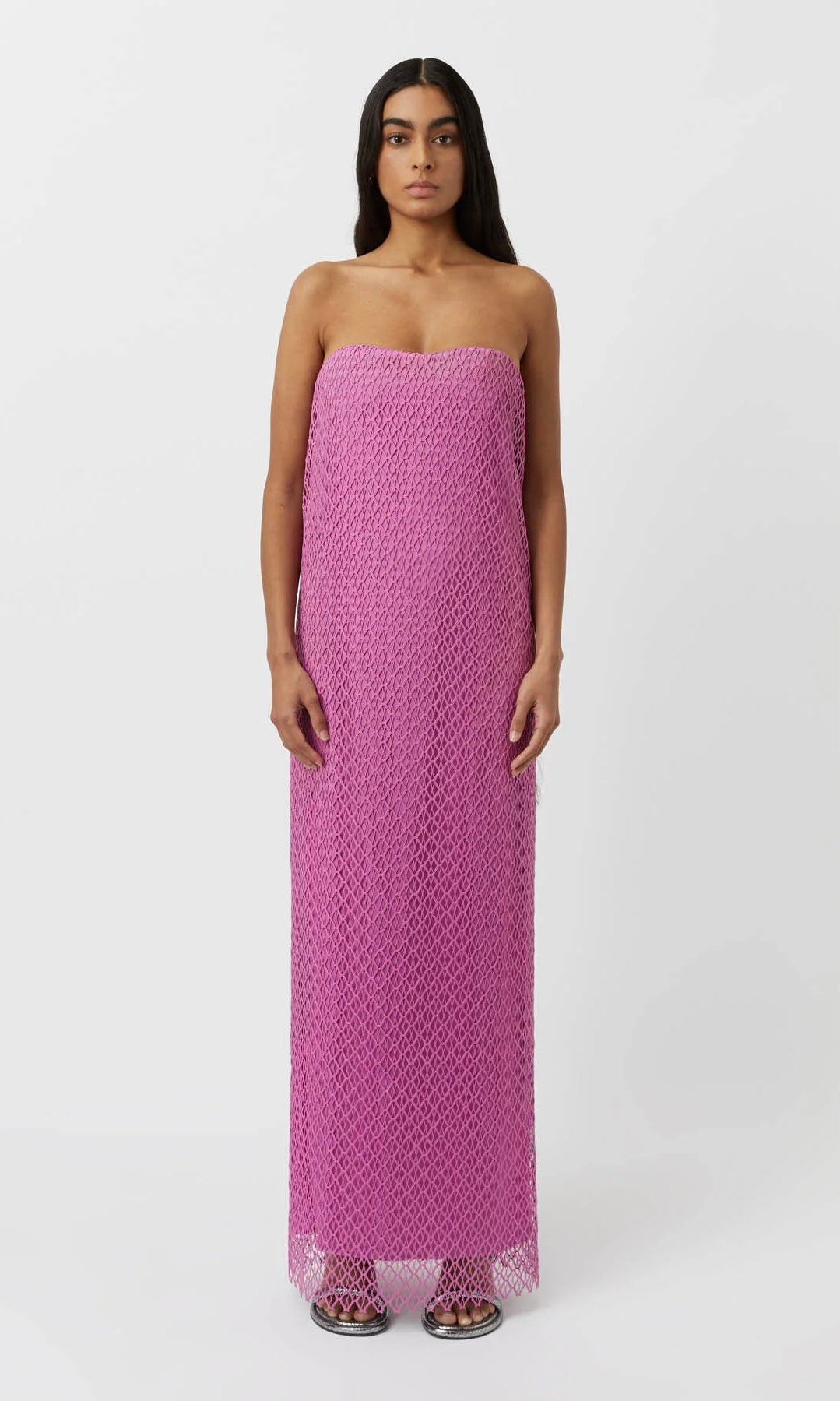 Camilla and Marc Sinclar Lace Dress In Magenta