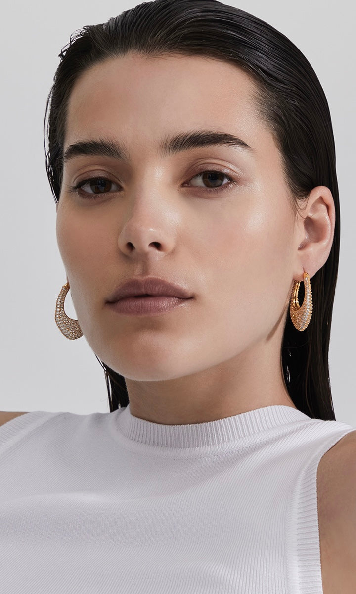 Amber Sceats Aria Earrings In Gold