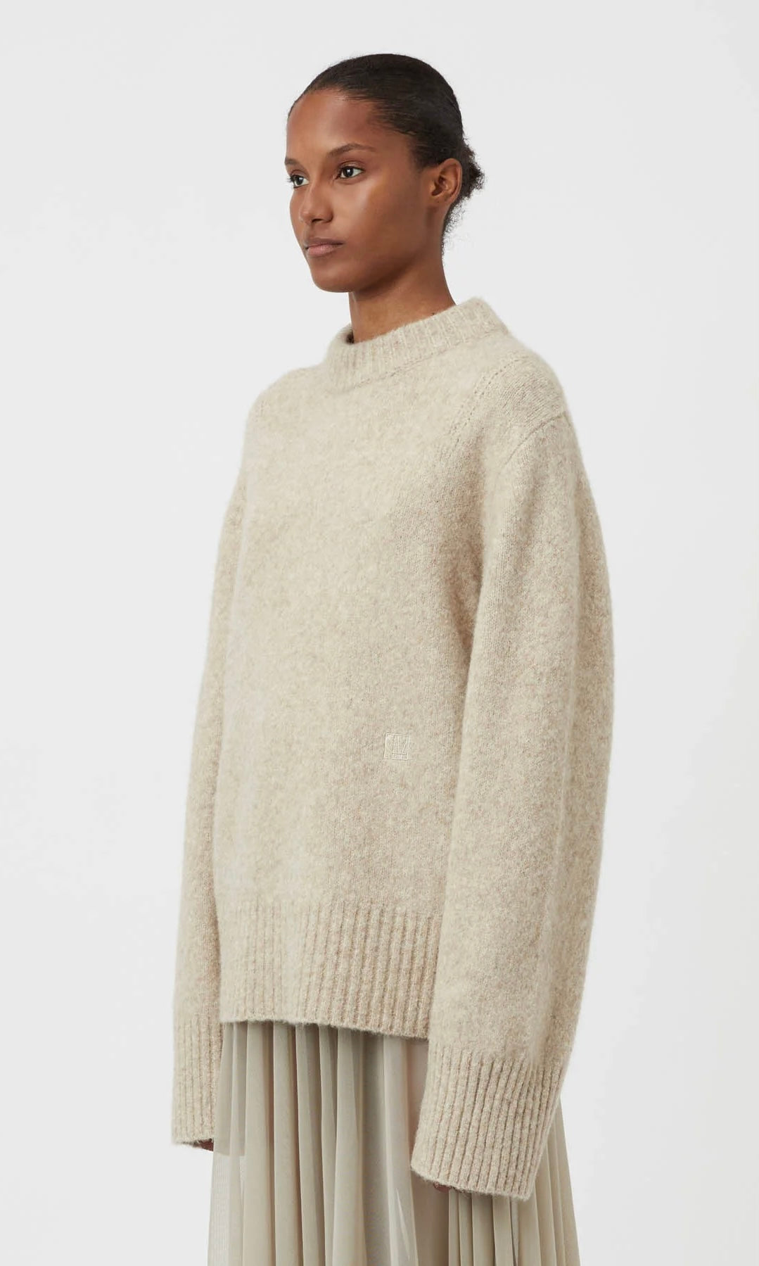 Camilla and Marc Andes Sweater In Oatmeal Melange