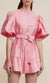Acler Hundon Mini Dress In Rouge