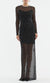 Rebecca Vallance Cecile Gown In Black