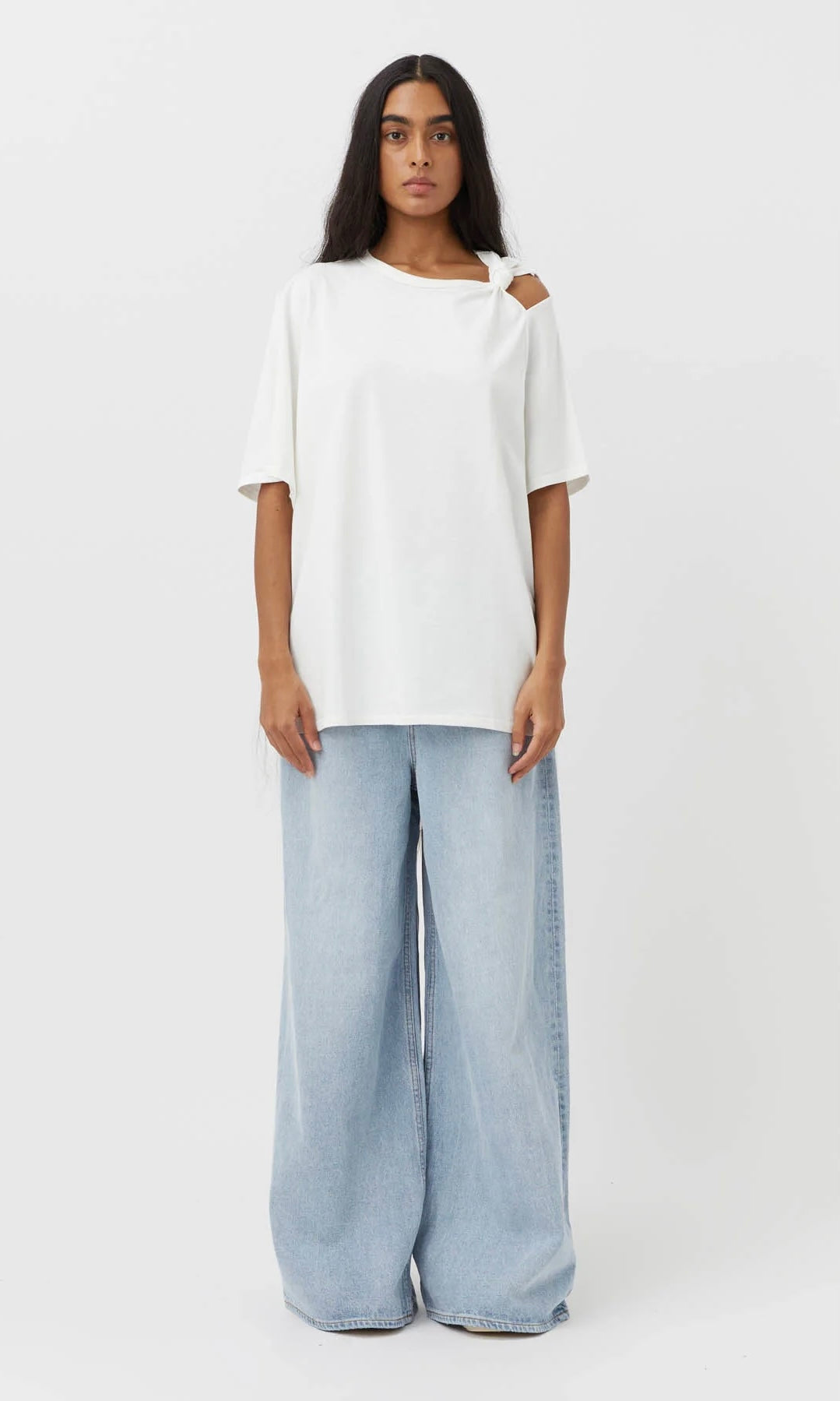 Camilla and Marc Juno Knot Tee In Soft White
