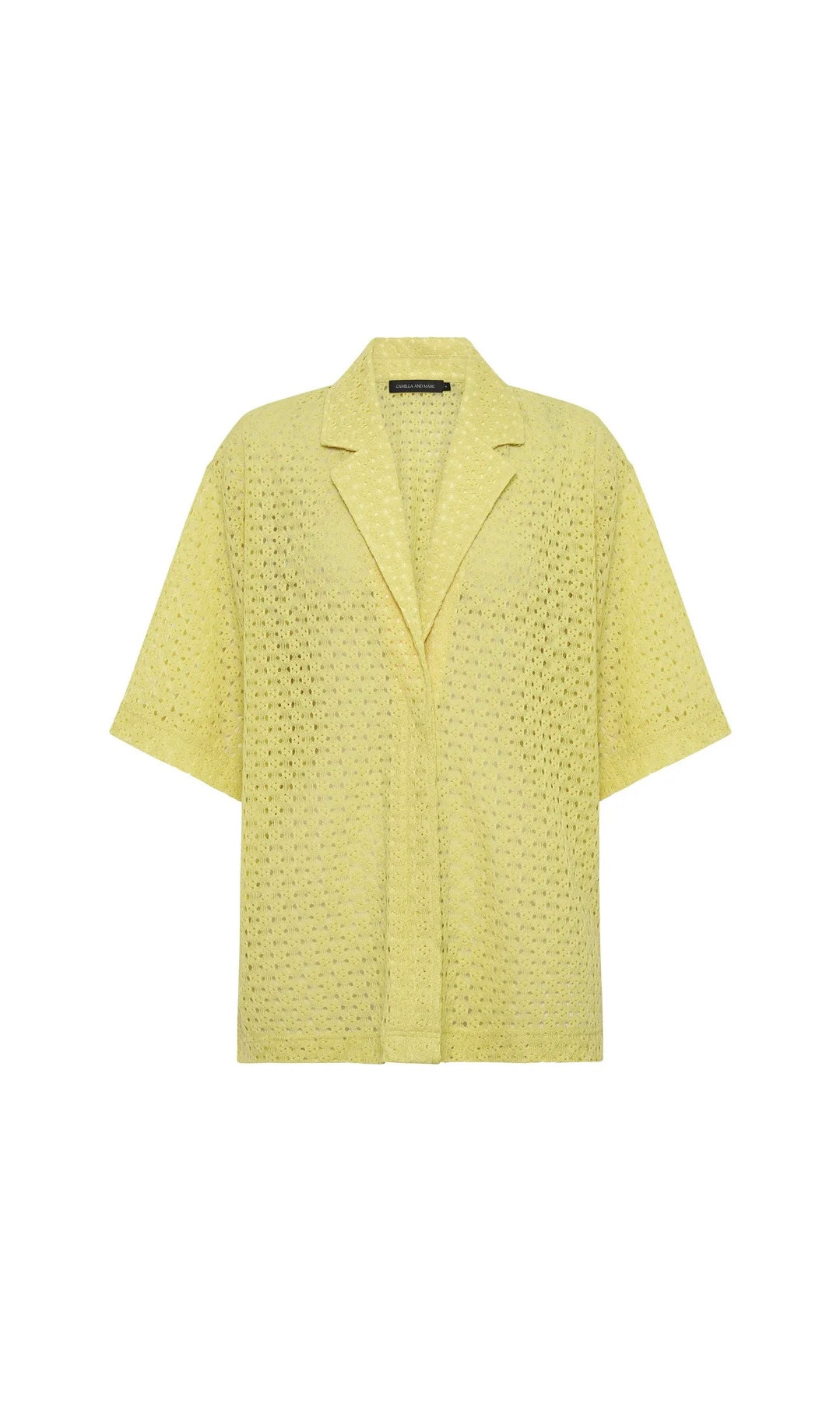 Camilla and Marc Agna Lace Shirt In Pale Lime