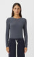Camilla and Marc Saint Long Sleeve Top In Pewter