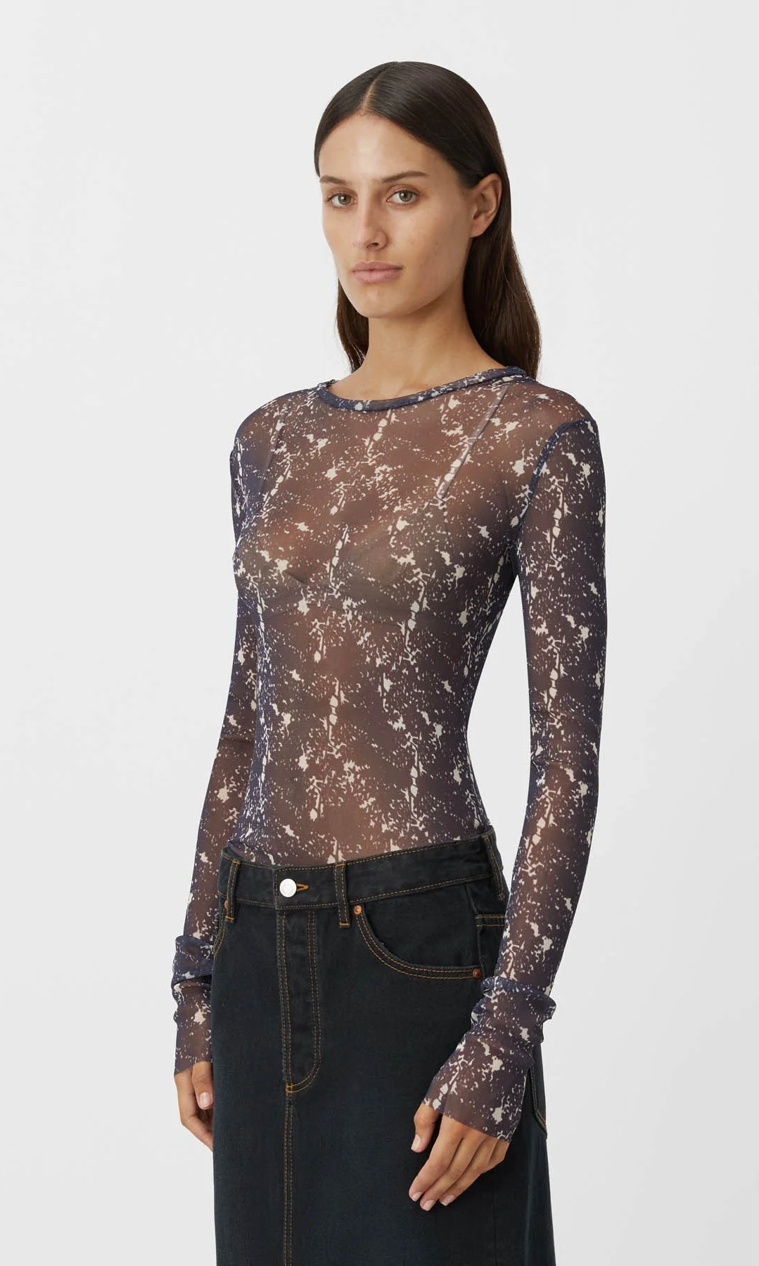 Camilla and Marc Maverick Long Sleeve Top In Ink