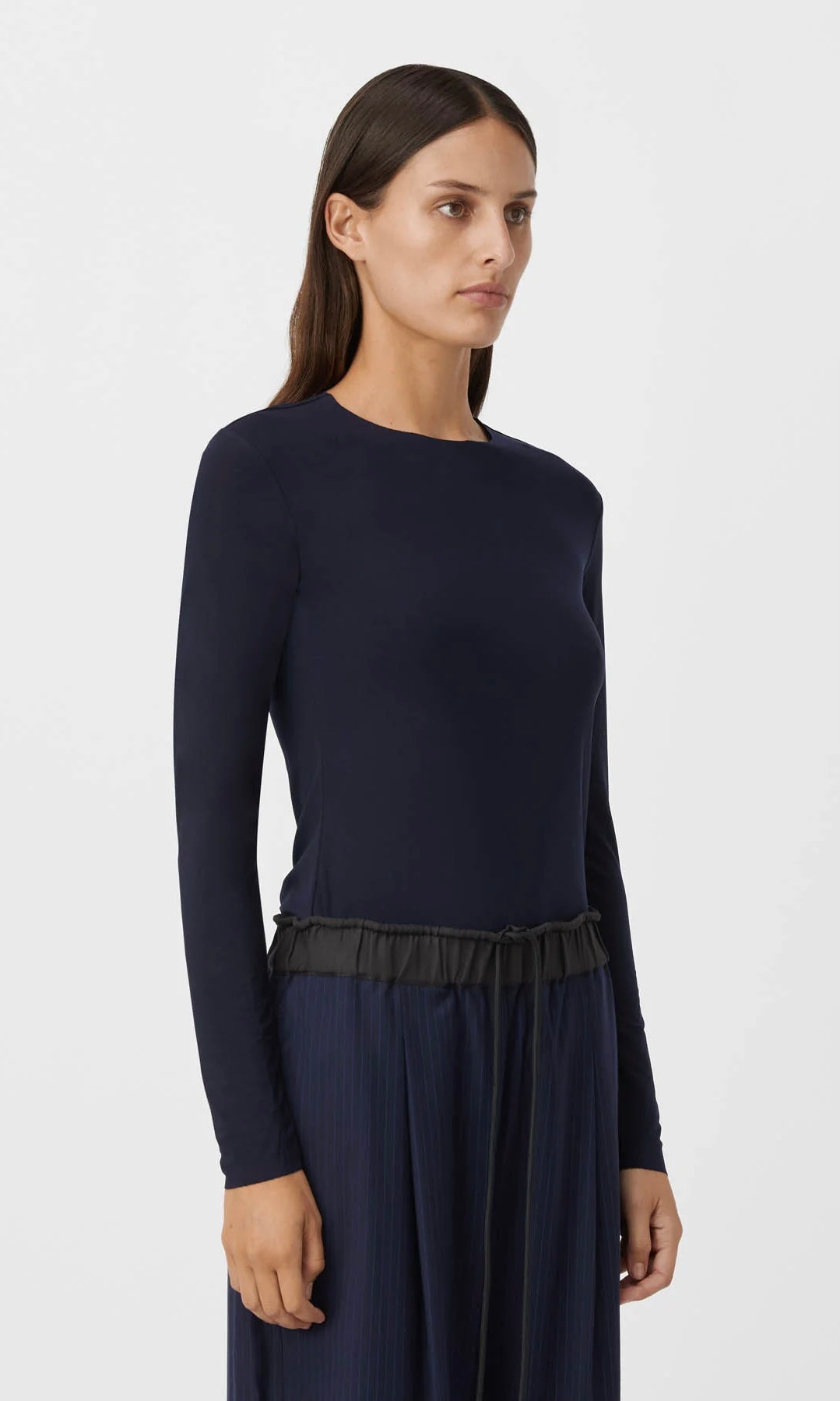 Camilla and Marc Saint Long Sleeve Top In Navy