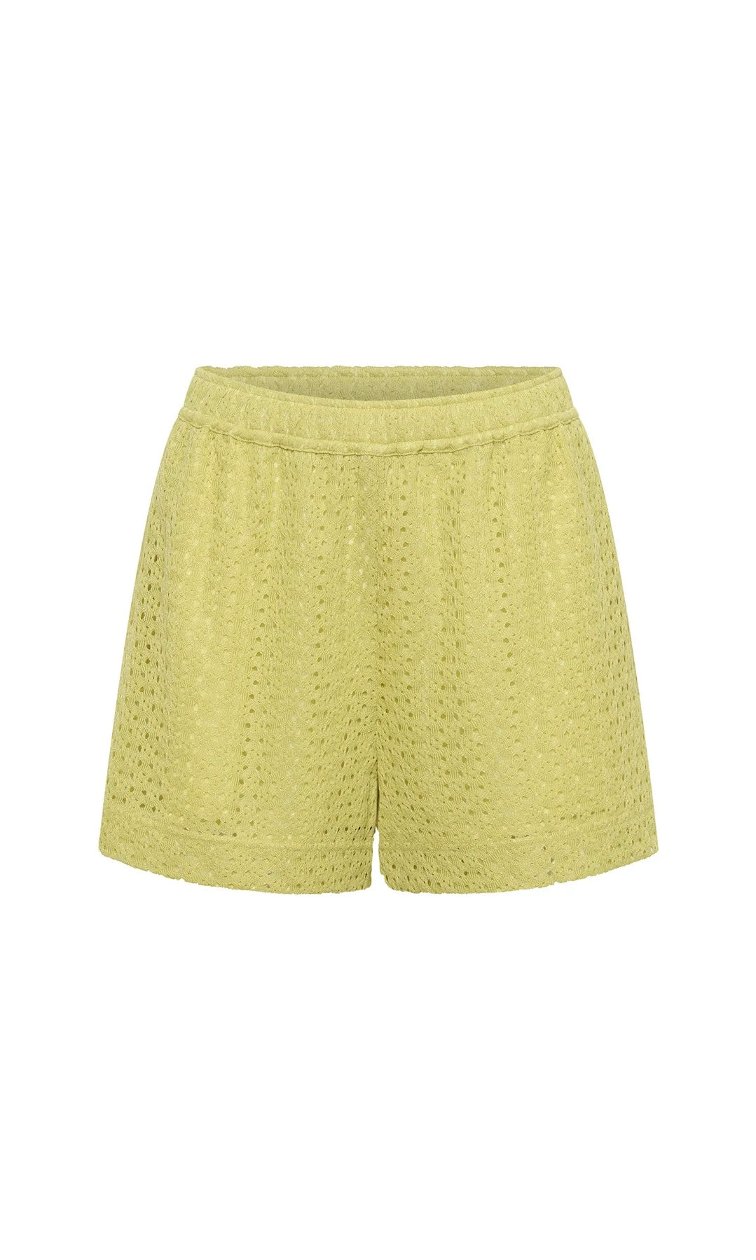 Camilla and Marc Agna Lace Shorts In Pale Lime