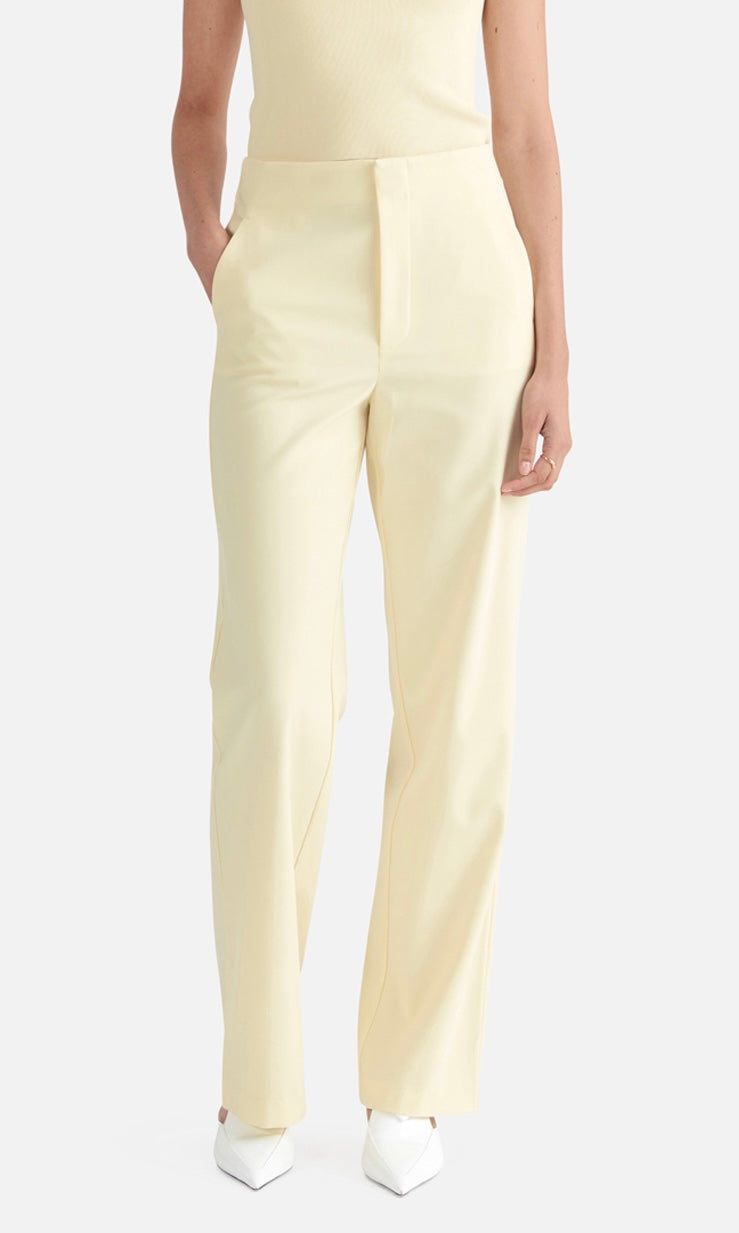 Ena Pelly Dakota Fitted Trouser In French Vanilla