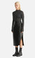 Ena Pelly Morgan Leather Midi Skirt In Black