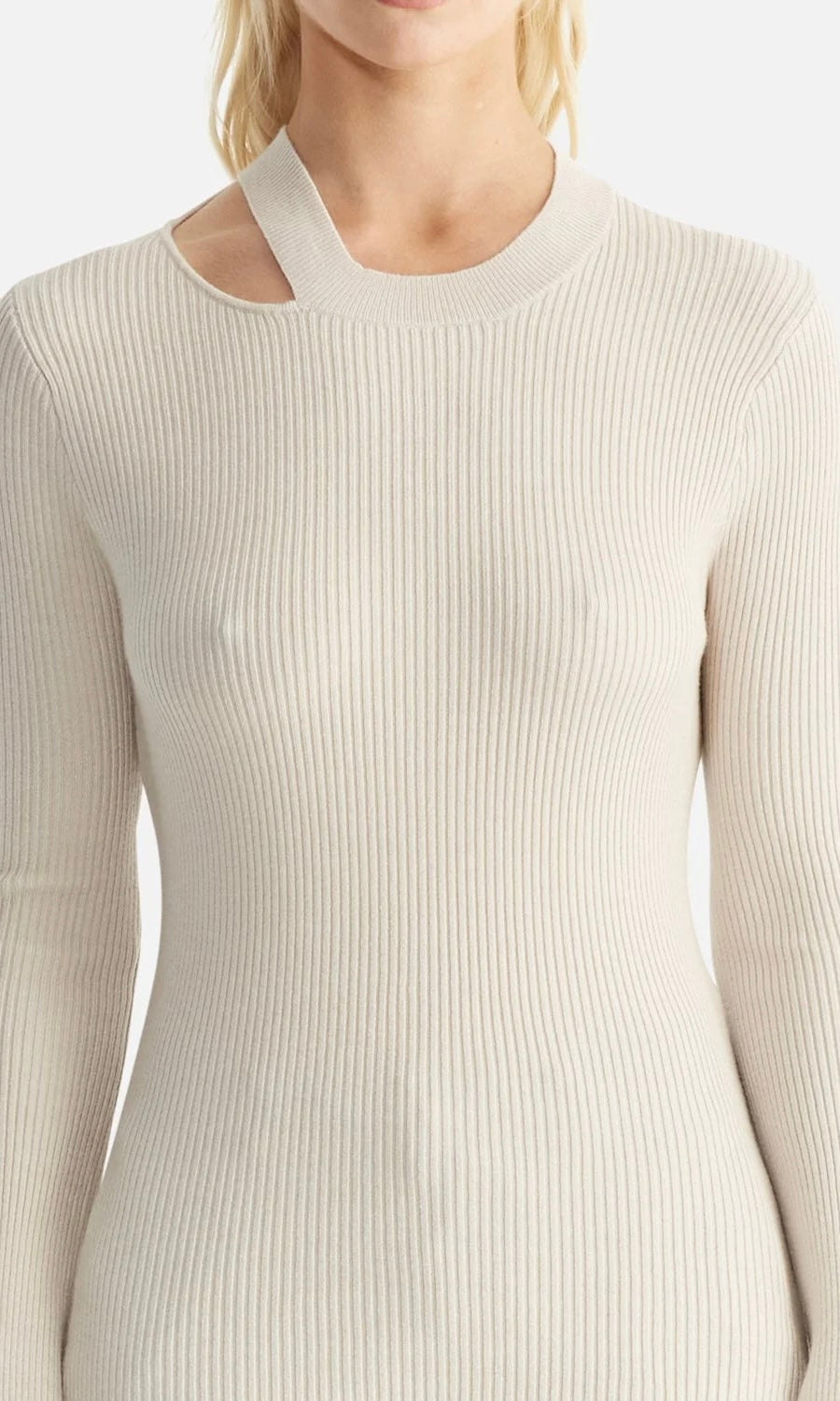 Ena Pelly Tamsin Knit Top In Birch