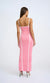 By Johnny Nautilus Swirl Knit Midi Dress In Pink Ivory