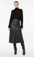 Manning Cartell The Fearless Leather Midi Skirt In Black