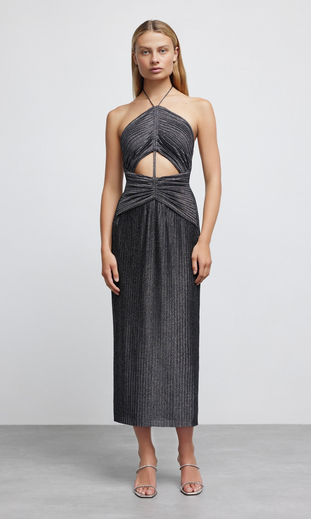 Significant Other Nyah Midi Dress In Black