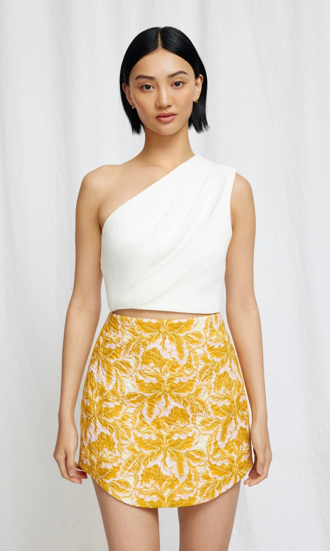Significant Other Piper Skirt In Gold Lotus