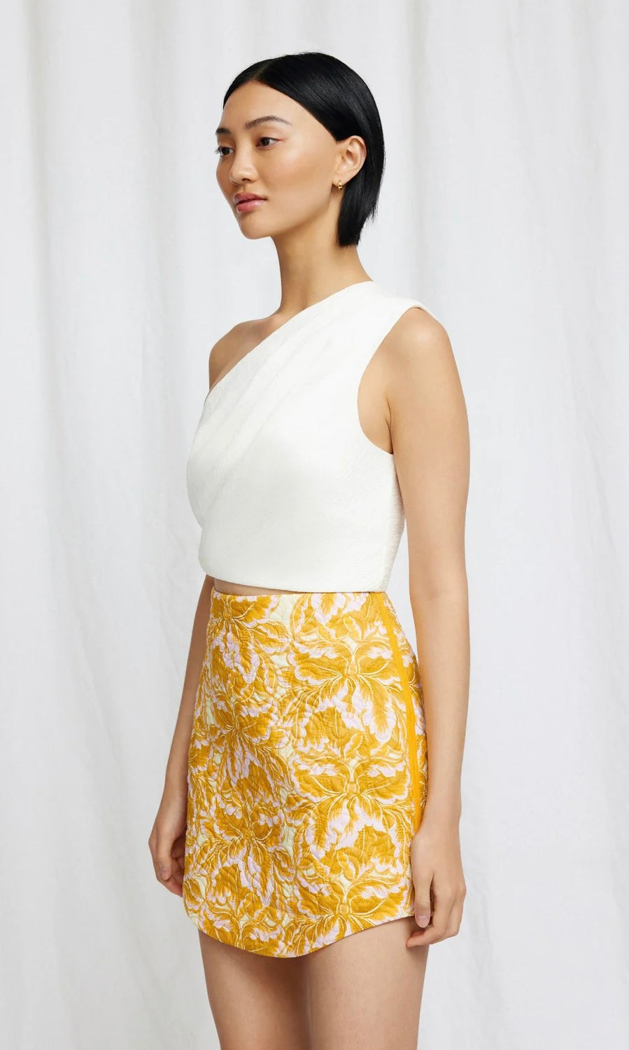 Significant Other Piper Skirt In Gold Lotus