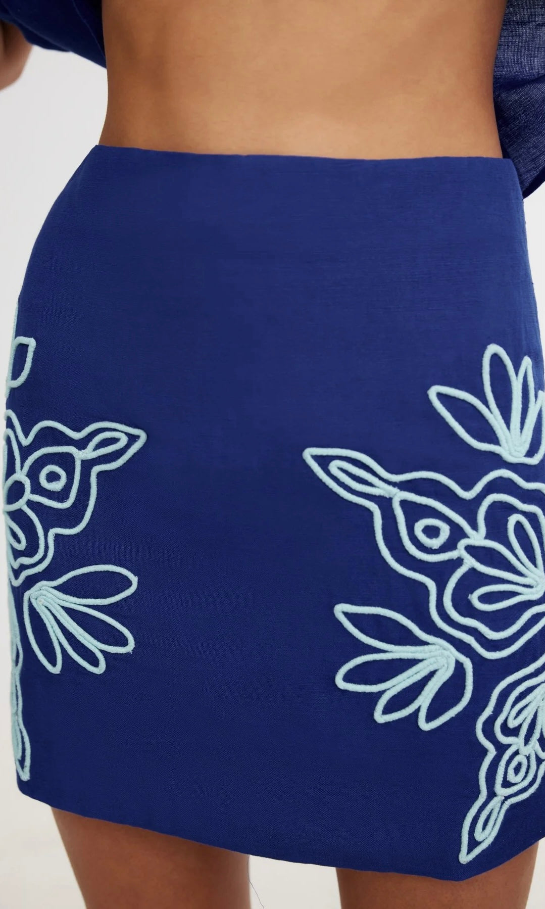 Significant Other Rosslyn Skirt In Indigo