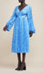 Acler Clockhall Dress In Blue Iris Print