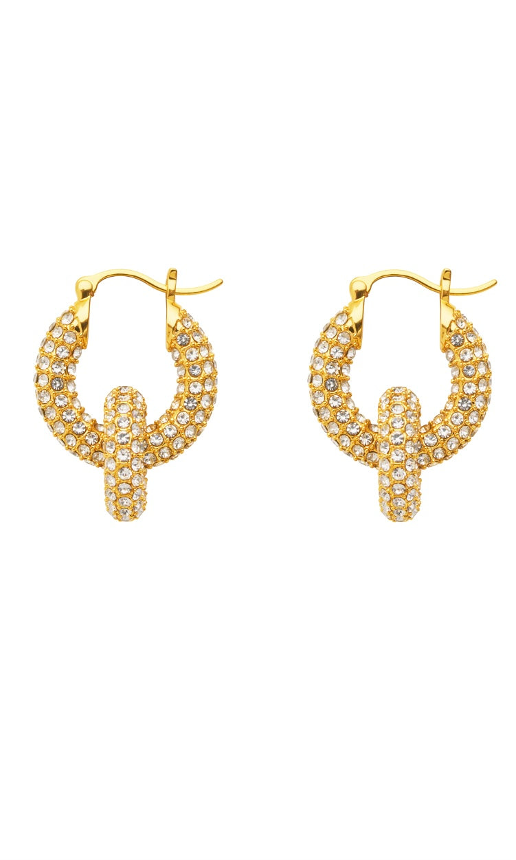 Amber Sceats Melina Earrings In Gold
