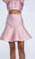 By Johnny Rose Quartz Flounce Skirt In Rose Pink