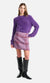 Ena Pelly Neve Wool Mini Skirt In Meadow Violet Tweed