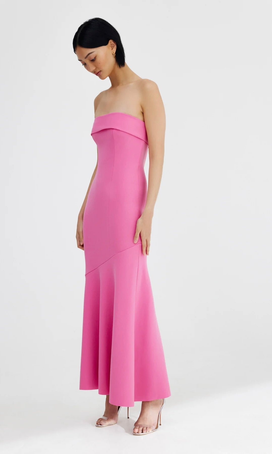 Significant Other Quinn Strapless Dress In Pop Pink