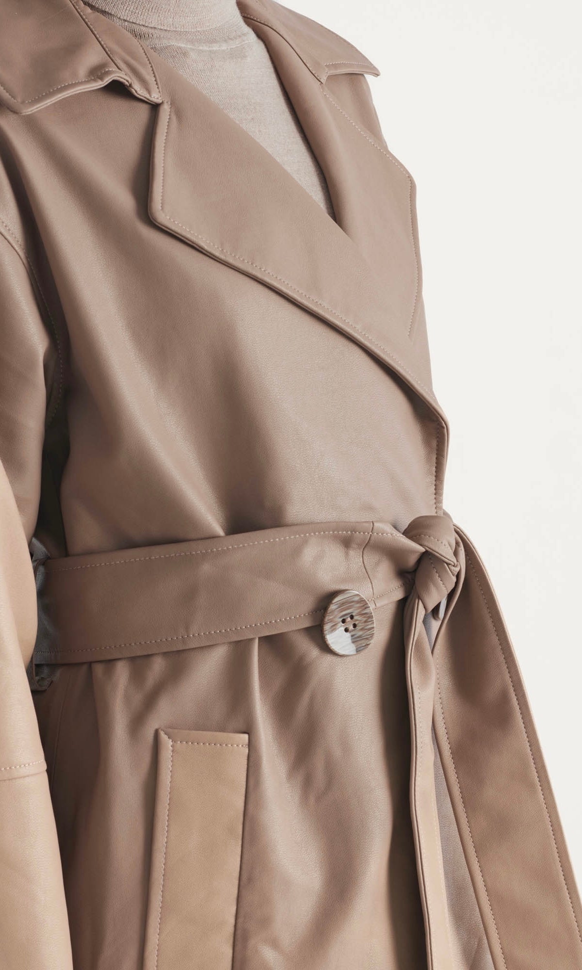 Elka Collective Bamford Trench In Taupe