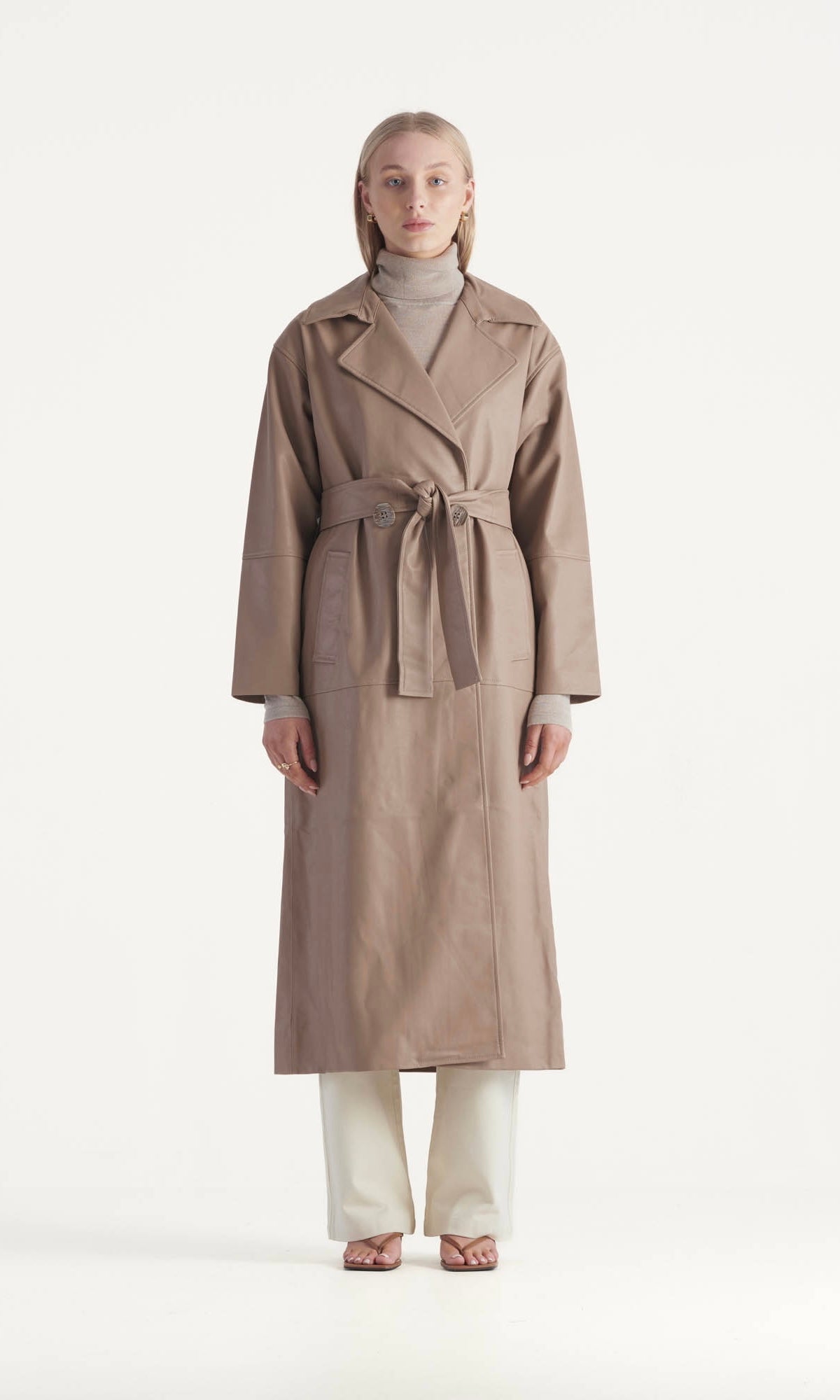 Elka Collective Bamford Trench In Taupe