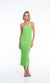 Lidee Aurore Gown In Neon Lime