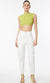 Manning Cartell Pumped Up Tunes Crop Knit Top In Lime