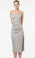 Manning Cartell Miami Heat Midi Backless Dress In Silver