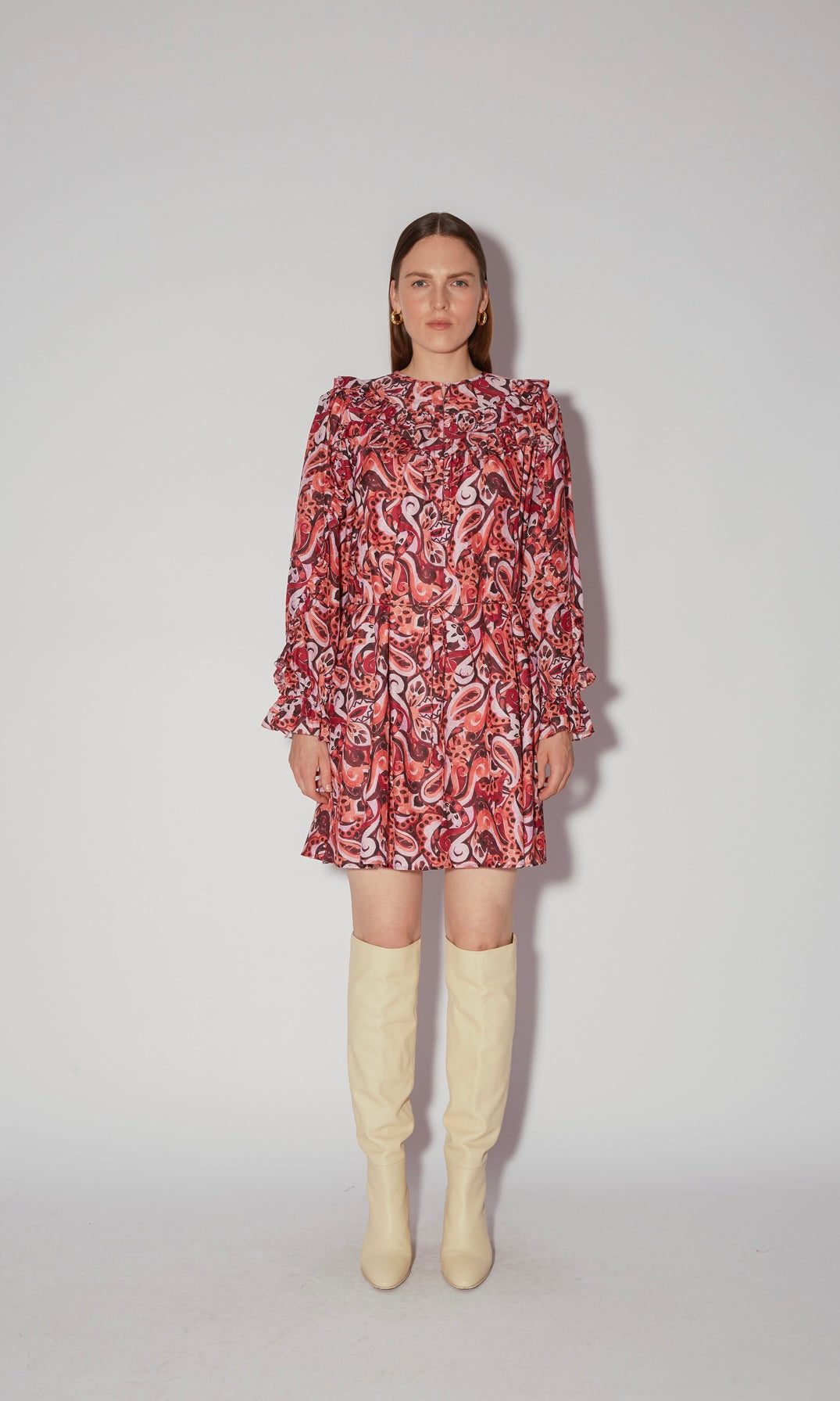 Magali Pascal Bernadette Dress In Painted Paisley