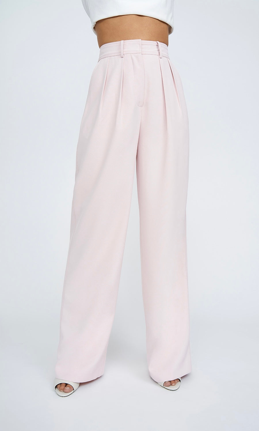 By Johnny Pleat Front Pant In Soft Pink