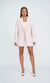 By Johnny Signature Twill Blazer In Soft Pink